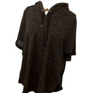 😍SHOW SPECIAL - ACTOVE ZONE Black & Grey Short Sleeve Hoodie 2X